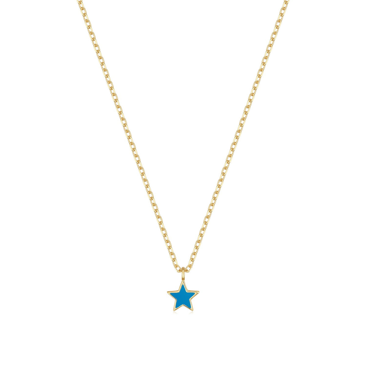 Happy Kids II | Pomelo Necklace | Blue Enamel | 14K Gold Plated 925 Silver