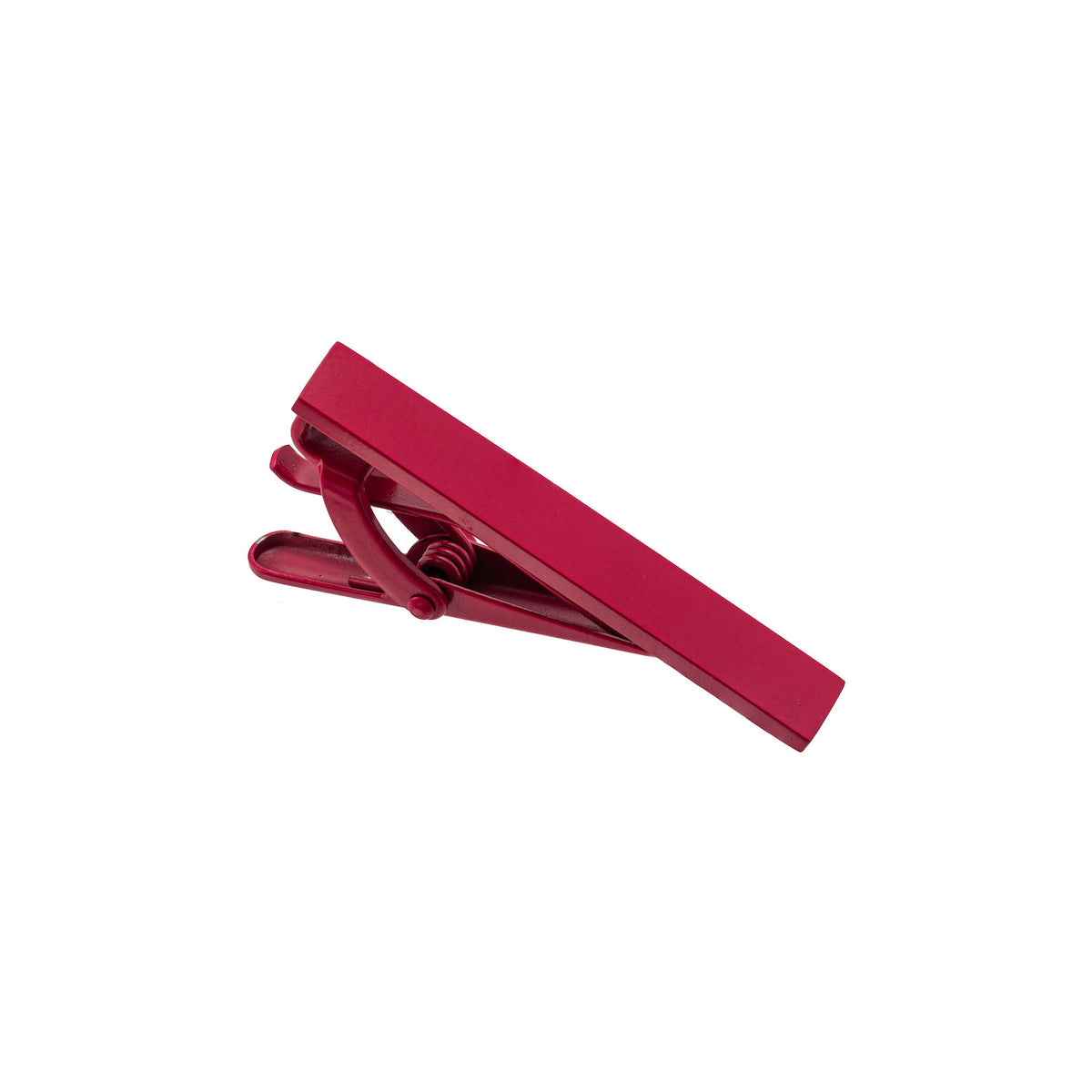 Aeon | Milan Tie Clip | Red Enamel Coated Stainless Steel