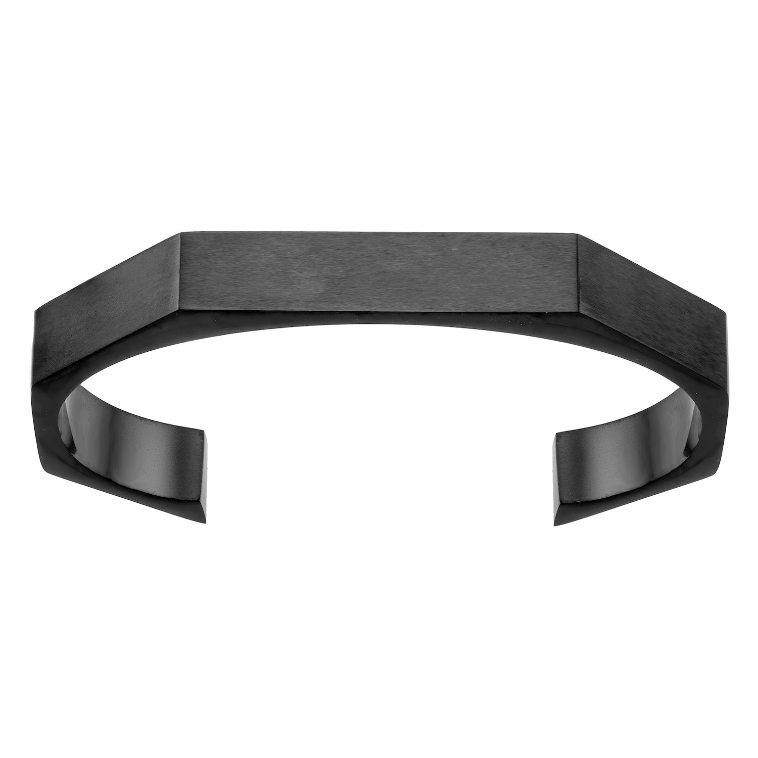 Aeon | Vienna Bangle | Shiny Black Ion Plated Stainless Steel