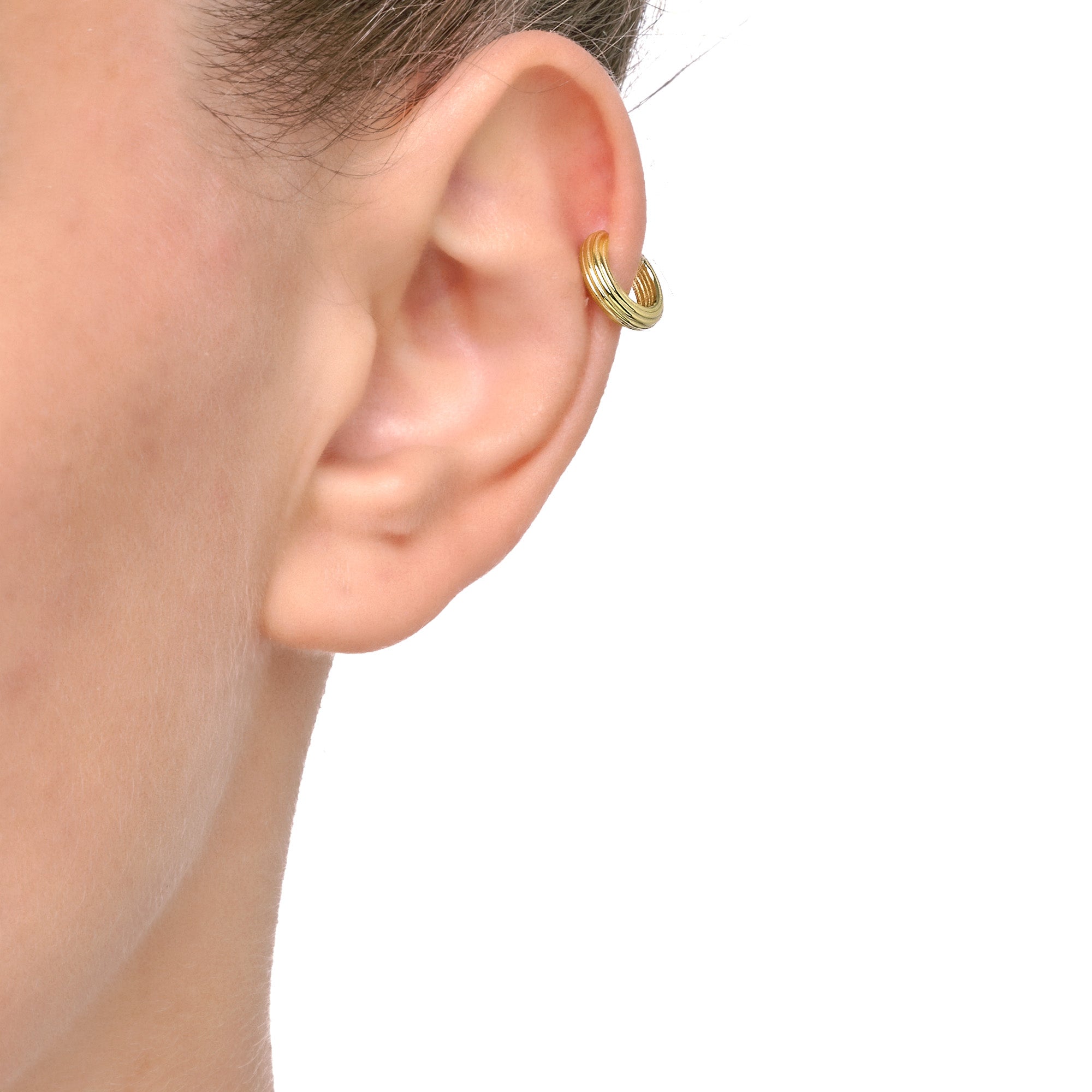 Levana | Alectrona Earclip | 925 Silver | 14K Gold Plated