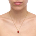 Easter Egg Classic Red | Enamel | 18K Gold Plated 925 Silver